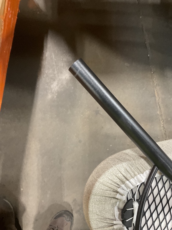 Photo 1 of **DIRT. MISSING FOOTCAP****Denim Gray with Black Frame (Non-Electric) Metal Fold Out (No Swivel) Ironing Board Size B (49 in. x 15 in.)