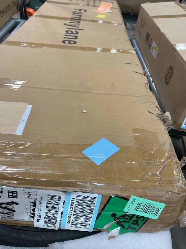 Photo 1 of **TOP OF ONE ARCH MAJOR DAMAGE**Furnnylane 4 Panel Rattan Room Divider with Book Shelf, 5.9 ft Tall Arched Top Folding Privacy Screen, Decorative Panel Screen with Premium Thickened Wood Frame for Home & Office (70.9" H x 70.9" W)