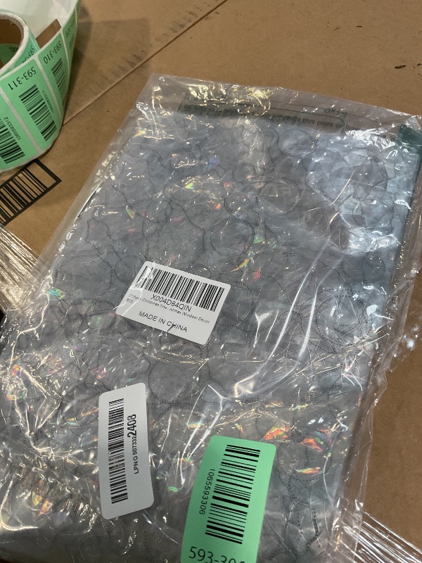 Photo 1 of 216pcs Christmas Snowflake Window Clings for Glass Windows Decorations, 8 Sheets Iridescent Static Snowflake Window Decal Stickers for Christmas Windows Decor ?