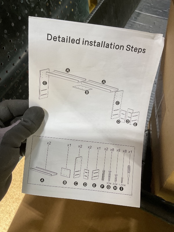 Photo 1 of **RECOMENDED FOR PARTS/ MISSING 1 ASSEBMLY PIECE / OTHER PIECES DAMAGED** BESLCEID 31-inch bamboo stove rack for above the hob, kitchen bamboo spice rack, supports up to 50 pounds. Bamboo stove rack for storing spices and kitchen utensils. (Wood colour)