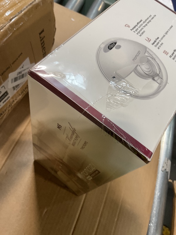 Photo 1 of **FACTORY SEALED**Momcozy M5 Hands-Free Wearable Breast Pump, Double-Sealed Flange for Baby-Like Comfort, 3 Modes & 9 Suction Levels, Portable Electric Pump – 24mm, 2-Pack Quill Gray