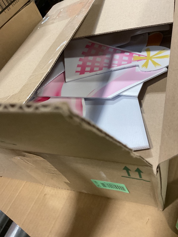 Photo 1 of **BEND DAMAGE**4 Feet One Silly Goose Party Decoration 1st Birthday Silly Goose Cardboard Cutout Standup Photo Props Party Back Drops for 1st Birthday Baby Shower Party Supplies (Pink)