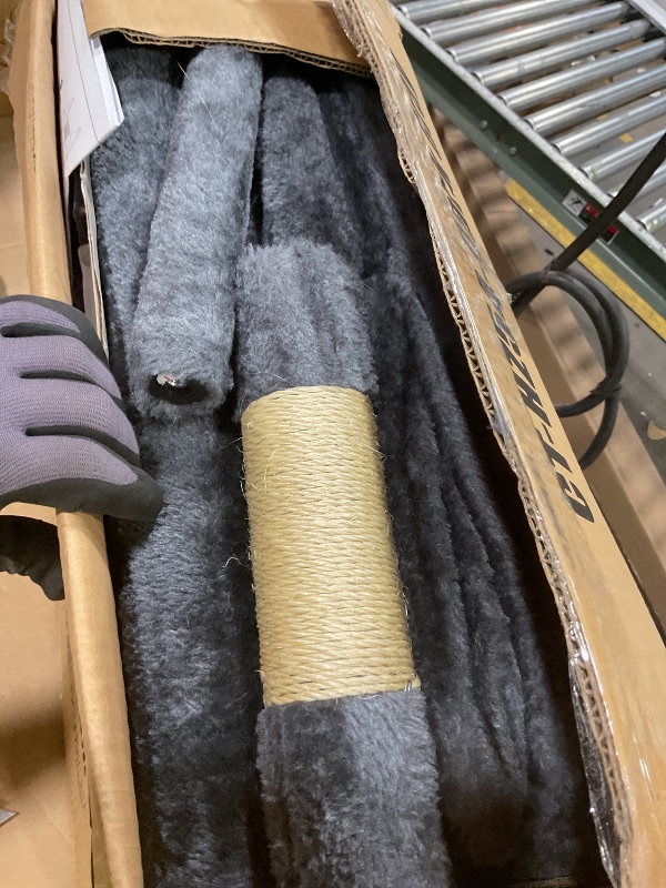 Photo 1 of **MISSING PARTS** FDW | 54" Cat Tree Tower | Dark Gray | Multi-Level Indoor Activity Center with Sisal Scratching Posts, Condos, Plush Perches, Hanging Cat Toys | Sturdy, Easy to Assemble | for Kittens & Adult Cats