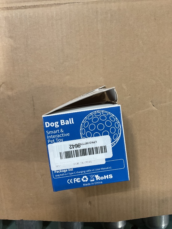 Photo 1 of **AUTOMATIC FEATURE NON-FUNCTIONAL** AronYada Smart Interactive Dog Toys for Aggressive Chewers, Self-Moving Chew Proof Dog Ball with Automatic Vibrating, IP54 Waterproof & E-TPU Material - Boredom & Training(red)