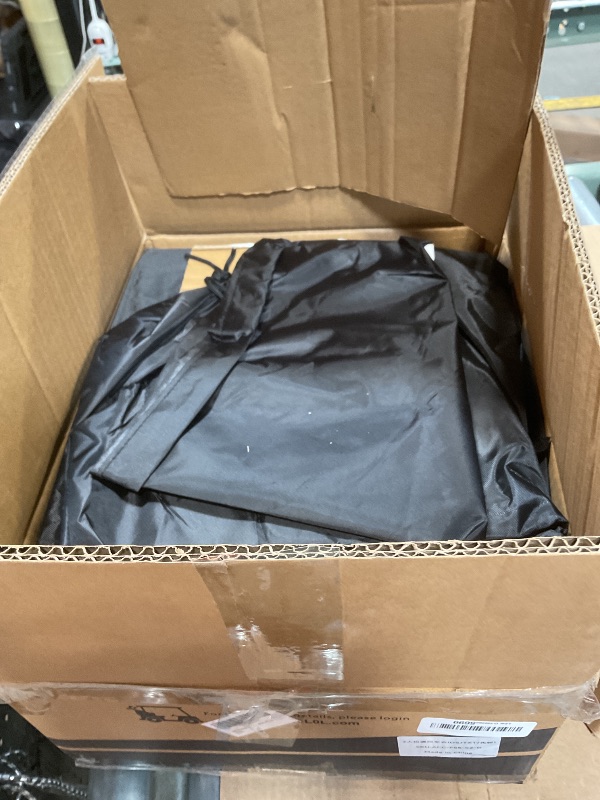 Photo 1 of 10L0L Universal Golf Cart Enclosure Compatible with EZGO TXT and Club Car Tempo/Onward/DS/Precedent Models, 2-Passenger Golf Cart Waterproof 420D Material Windproof Transparent on 2 Sides (Black)