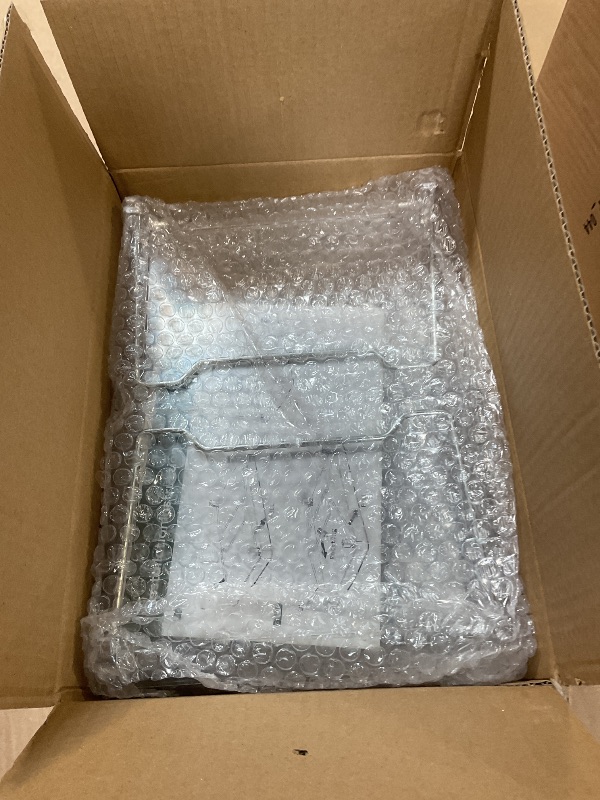 Photo 1 of STARLATTA 2 Pcs Cabinet Organizer Shelf, Stackable Kitchen Counter Shelves, Spice Rack,Countertop Organizers, Clear Plastic Storage Shelves Rack for Makeup,Bathroom,Cupboard,Desk,Pantry Organization