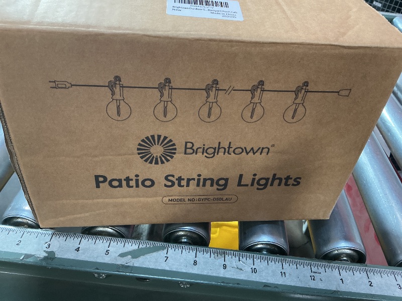Photo 1 of **BROKEN BULBS** Brightown Outdoor String Lights, 100FT 50+2 G40 Bulbs Shatterproof Patio Lights, IP65 Waterproof Dimmable Hanging Connectable Globe LED Outdoor Lights for Backyard, Bistro, Porch, Deck, Balcony