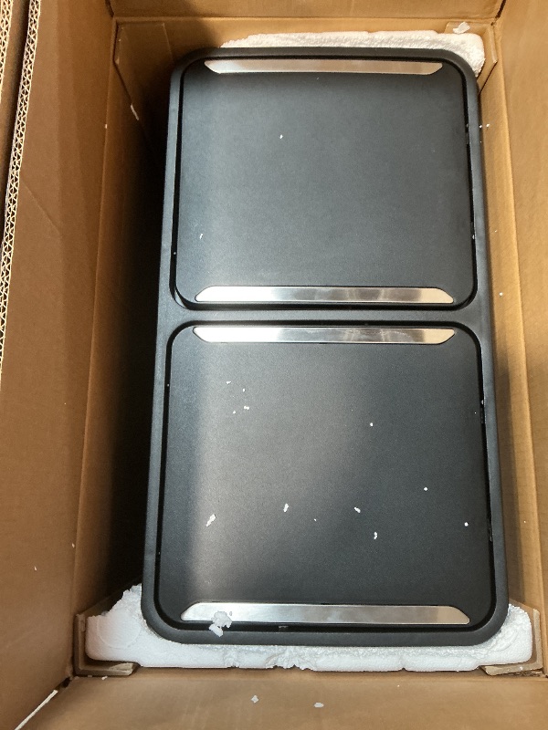 Photo 1 of ***MAJOR DAMAGE TO SIDING *** The Step N' Sort 18.5 Gallon Extra Large Capacity, Soft-Step, Dual Trash and Recycling Bin with Removable Inner Bins, Silver