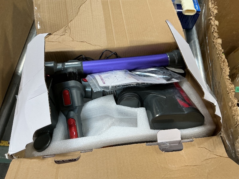 Photo 1 of ***FOR PARTS ONLY / BATTERY IS BAD (DOESNT CHARGE) *** Cordless Vacuum Cleaner, 55KPA 70Min 650W Motor Powerful Vacuum Cleaners for Home, Self-Stand Cordless Stick Vacuum Rechargeable Anti-Tangle/LED Screen/1.8L Cup for Home Pet Hair/Carpet/Hardwood Floor