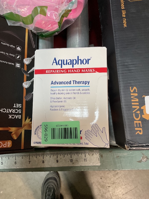Photo 1 of **ONLY 2 PAIRS** Aquaphor Repairing Hand Masks, Moisturizing Gloves for Dry Hands, Moisturizer for Dry Skin with Avocado Oil and Shea Butter, Pack of 6