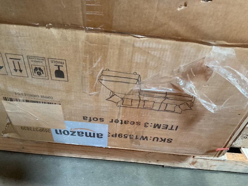 Photo 1 of ****PARTIAL SET/ ONLY 1 PIECE*** Eafurn Oversized Reversible Modular Sectional Sofa with Movable Ottoman, 4 Seater Convertible L Shaped Corner Couch Modern Chenille Sofa Set w/Double Layers Seat Cushions for Living Room Apartment