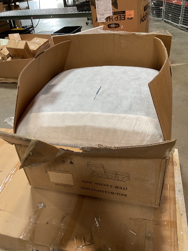 Photo 1 of ****PARTIAL SET/ ONLY 1 PIECE*** Eafurn Oversized Reversible Modular Sectional Sofa with Movable Ottoman, 4 Seater Convertible L Shaped Corner Couch Modern Chenille Sofa Set w/Double Layers Seat Cushions for Living Room Apartment