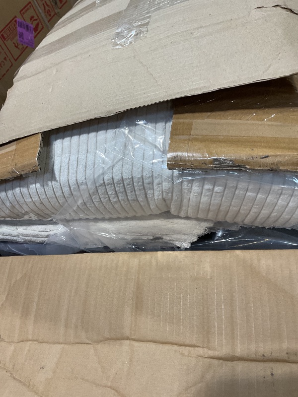 Photo 1 of ***RIP IN CORDOROY*** Modular Sectional Sofa with Ottoman, 70" Modern L Shaped Sectionals Cloud Couch, Comfy Couch Loveseat, 3 Seat Chenille Deep Seat Sofa with Pillow for Living Room, Bedroom Apartment, Small Spaces-Beige