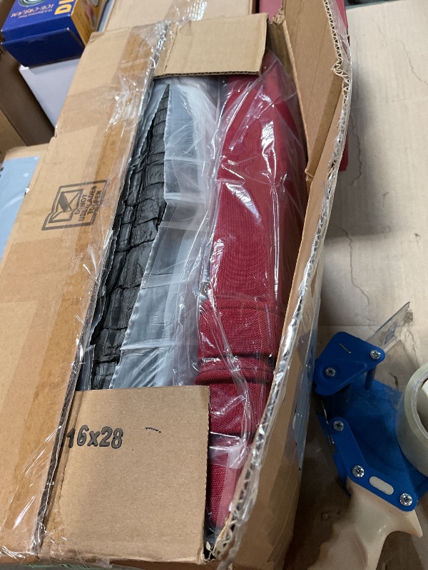 Photo 1 of **PARTIAL SET/ MISSING PIECES*** IPYNBAP Outdoor Chair Cushions Set of 4,Waterproof Outdoor Seat Cushions for Patio Furniture,Patio Chair Cushion with Handle and Ties, Square Out Door Chair Pads,19" x 19" x 3", Burgundy