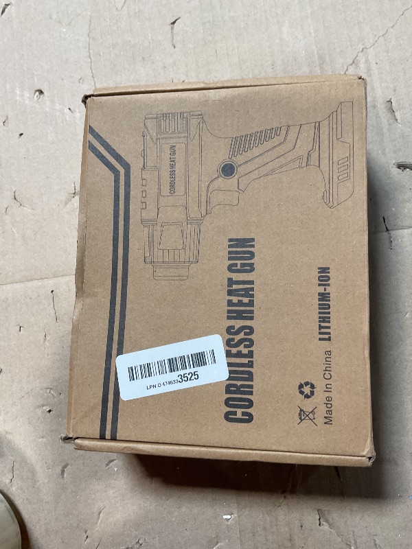 Photo 1 of ?380W?1022°F & 572°F?Cordless Heat Gun Compatible with Milwaukee M18 18V Battery, Portable Hot Air Gun Fast Heating Dual Temp with LED Light 4 Nozzles for Shrink Tubing, Resin, Vinyl Wrap (No Battery)