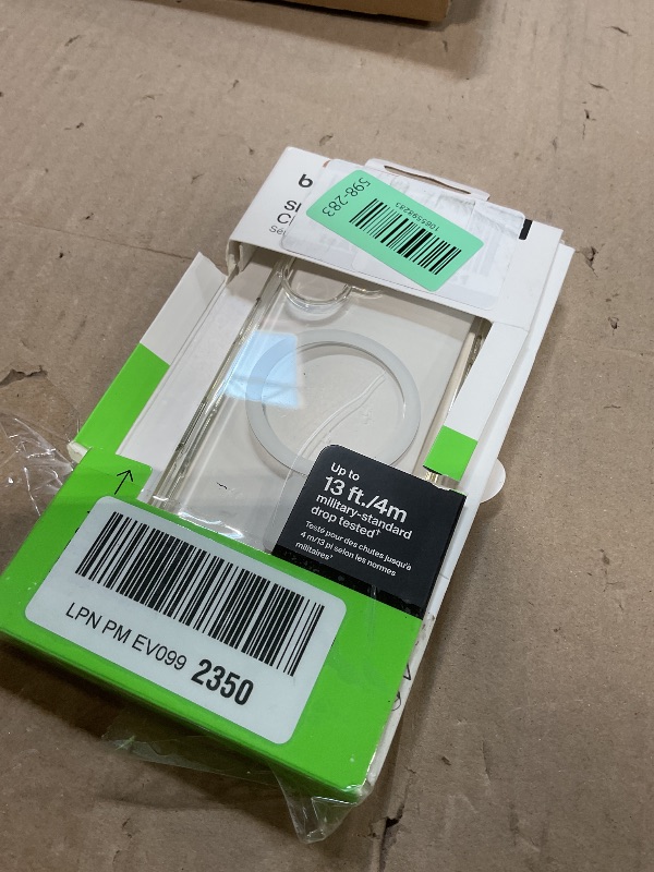 Photo 1 of **SCRATCH**Belkin for iPhone 17 Case, Clear, MagSafe Compatible w/Anti-Scratch & Anti-Yellowing Treated Coating, Touch Sensitive Camera Control - Military Grade, Slim Design, Shockproof, Protective