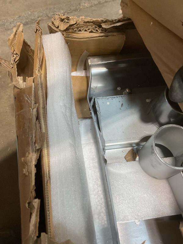 Photo 1 of **BEND DAMGE TWO CORNERS**GRIDMANN Stainless Steel Work Table 48 x 30 Inches, NSF Commercial Kitchen Prep Table with Under Shelf for Restaurant and Home