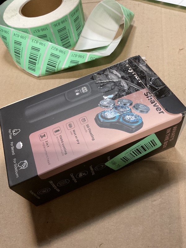 Photo 1 of **DIRT**Electric Razor for Men Flynth 3-in-1 Cordless Shaver 3-Blade Rotary Shavers Wet/Dry for Beard Nose & Face, IPX7 Waterproof Fast Charge Travel Trimmer Grooming Set