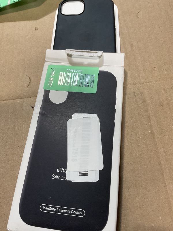 Photo 1 of **DIRT**Apple iPhone 17 Silicone Case with MagSafe and Camera Control: Lightweight Phone Case, Wireless Charging Compatible, Smooth Matte Finish; Black