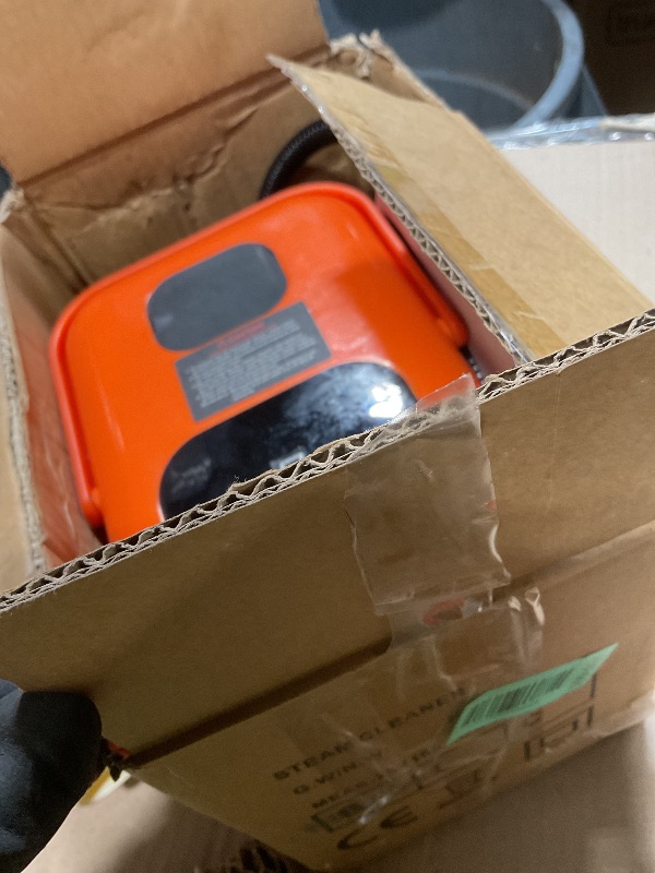 Photo 1 of ***ODOR WHEN POWERED ON *** Heavy Duty Handheld Steam Cleaner, 15s Heat-Up, 9-Level Adjustable 2500W Pressurized Steamer for Cleaning with 14 Accessories, Multipurpose Portable Steam Cleanr for Home, Car, Grease, Grout?Orange?