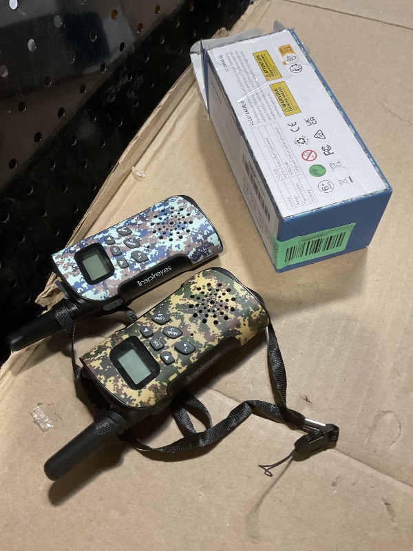View 2 of **NO CHARGING CORD**Inspireyes Walkie Talkies for Kids Rechargeable, Easter Basket Stuffers,Gifts for Kids, Toys for Boys and Girls Ages 3-12, 2 Pack Long Range, Outdoor Play, Family Games, Hiking Camping Gear