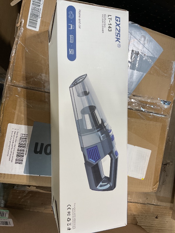 Photo 1 of **PARTIAL SET/MISSING ACCESSORIES ** Gxzsk Handheld Vacuum Cordless, 15000PA Strong Suction Hand Held Car Vacuum Cleaner Rechargeable, Portable Hand Vacuum with Multi-Nozzles & Washable Filter for Home Office, Car, Pets