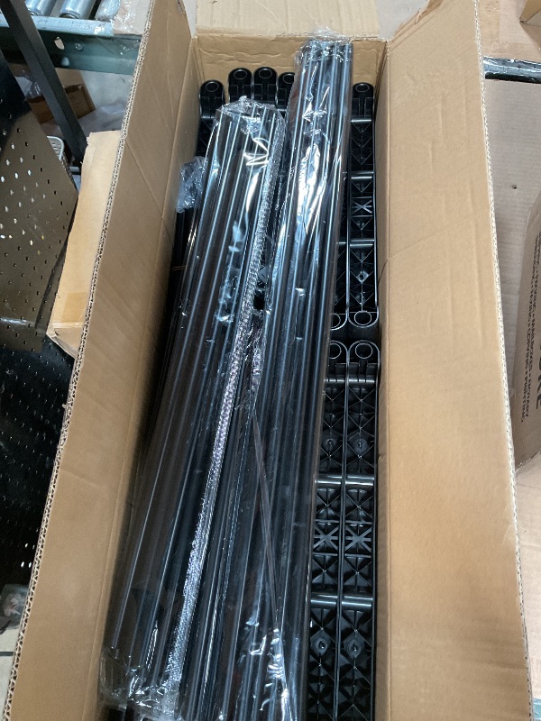 Photo 1 of **PARTS ONLY**CASAMAYA Clothes Rack, Portable Closet, 80.7 Inch Extra Large Capacity Wardrobe Closet, Clothes Storage Organizer with Shelves and 5 Hanging Rods, Easy to Assembly, Black PCT036B01