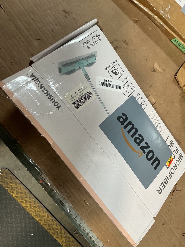 Photo 1 of 2-in-1 Microfiber Mop for Wet & Dry Use, 15-Inch with 4 Washable Pads, Adjustable Handle for Effortless Deep Cleaning and Floor Protection