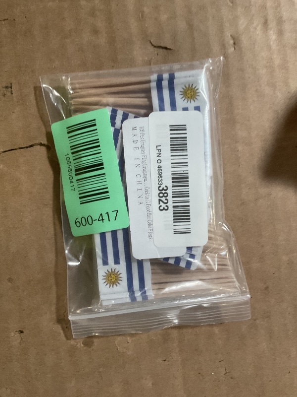 Photo 1 of 100 Pcs Uruguay Flag Uruguayan Toothpick Flags, Cocktail Picks Mini Stick Cupcake Toppers Country Picks Party Decoration Celebration Cocktail Food Bar Cake Flags ?