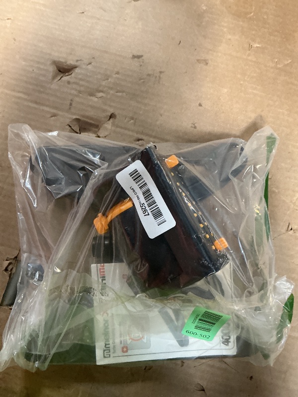 Photo 1 of **MISSING PASS THRU PLUG** Melnor 65131AMZ MiniMax Turbo Oscillator Sprinkler, 4000 sq. ft., 4-Way Adjustable, Quick Connect Bundle, Black, Yellow