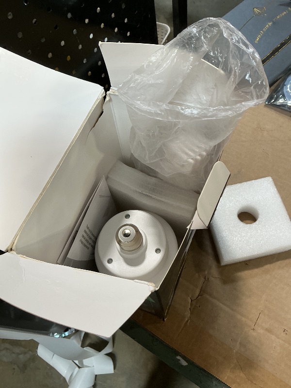 Photo 1 of **MISSING REMOTE** EEK Socket Fan Light with Ultra Quiet Design, 20.5? Ceiling Fans with LED Lights and Remote,Screw in Fan Light for E26/E27,3Speeds 3Colors 3000-6500K,1200 (White)