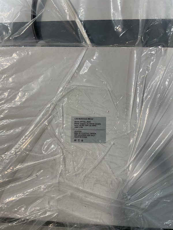 Photo 1 of ***ELECTRIC COMPONENTS NON FUNCTIONAL (DAMAGED)*** OUMUSU Arched Backlit Mirror Bathroom 30"x36"- Frameless LED Bathroom Mirror with Lights, Fogless, Dimmable, 3 Color Changing, Shatterproof, Touch Sensor