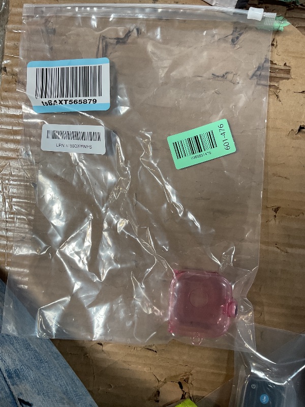 Photo 1 of [Secure Lock] Clear Case Compatible with Echo Buds 2023 Case Cover, Anti-Scratch Protective Cover for All-New Echo Buds (2023 Release) Shockproof TPU Hard Shell with Keychain (Clear Pink)