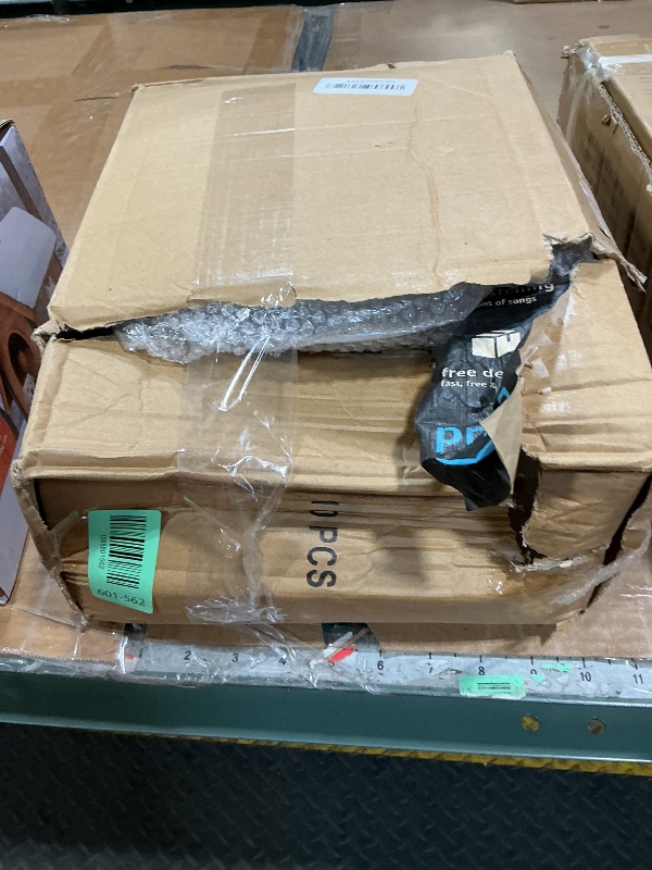 Photo 1 of 10 Pack White Cupcake Stand Set Plastic Dessert Table Display Set 4 Pcs 3 Tired Cupcake Stand Cookie Tray Rack Serving Tray Cake Display Tower and 6 Pcs Dessert Trays for Wedding Baby Shower Tea Party