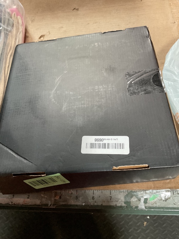 Photo 1 of 10" Wooden Lazy Susan Turntable for Cabinet – Rotating Spice Rack Organizer, Small Kitchen Countertop Tray for Dining Table & Pantry Storage (White & Gold)