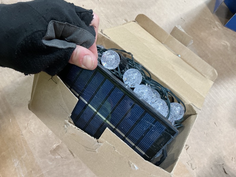 Photo 1 of * SCRATCHES ON PANEL * XEWEA Solar String Lights Outdoor 16 Colors 66 LED 39Ft Waterproof Outdoor String Lights with 20 Modes Remote Solar Powered Crystal Globe Lights for Garden Home Party Christmas Decorations