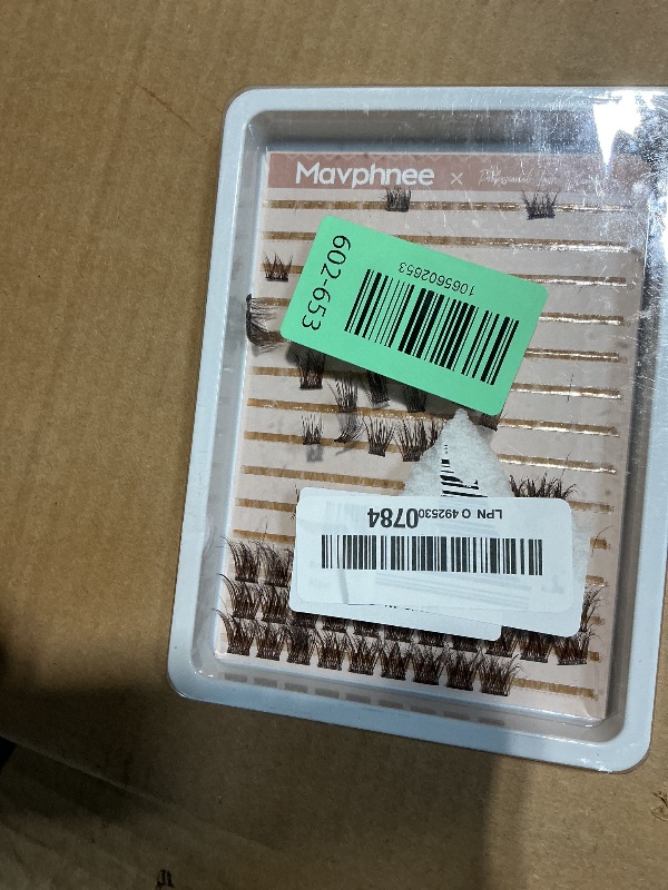 Photo 1 of * LESS THAN HALF * Brown Lash Clusters Natural Lash Extensions Wispy Eyelash Clusters 154 Pcs C-Curly Lashes Clusters for Everyday Wear Beginner Friendly Dark Brown Cluster Eyelash Extensions by Mavphnnee