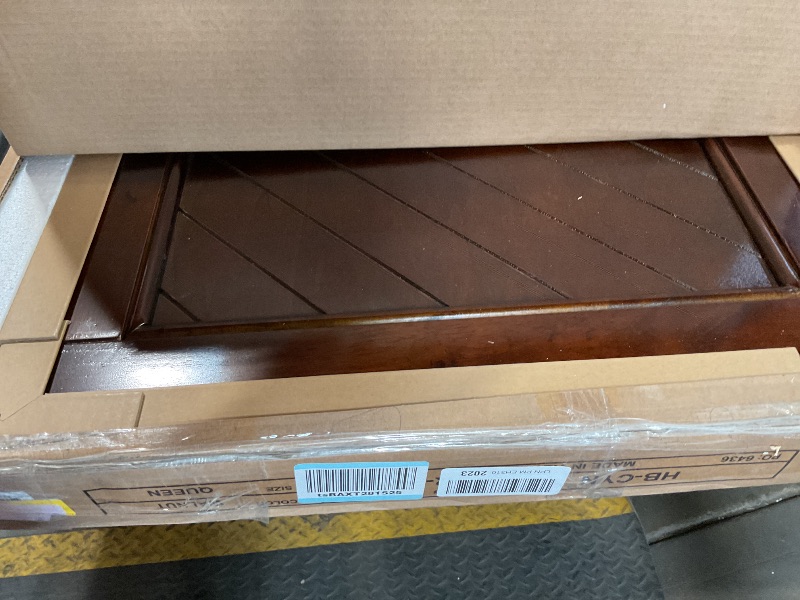Photo 1 of *** HEADBOARD ONLY***AFI, Clayton Queen Platform Bed with Panel Footboard and Storage Drawers, Walnut