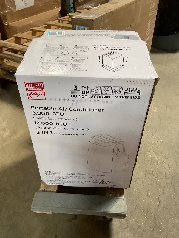 Photo 1 of *** USED/MINOR DAMAGE***Humhold 12000 BTU Portable Air Conditioners with Remote Control, 3-in-1 Free Standing Cooling AC Unit with Fan & Dehumidifier, Cools Room up to 500 sq.ft, Smart/Sleep Mode,3 Speed,24H Timer,Window Kit