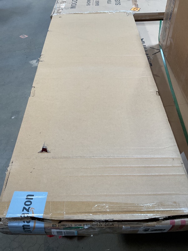 Photo 1 of **HAS DAMAGES/ MISSING ASSEMBLY HARDWARE*** NSdirect Large Office Desk for Home Office, Large 63" Computer Desk Table, Wide Writing Study Desk for 2 Person, Metal Sturdy Frame Thicker Steel Legs, (White Oak, 63"L x 23.6"W x 29.5"H)