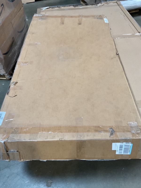 Photo 1 of *** MAJOR DAMAGE***DreamLine SlimLine 32 in. D x 60 in. W x 2 3/4 in. H Center Drain Single Threshold Shower Base in White, DLT-1132600