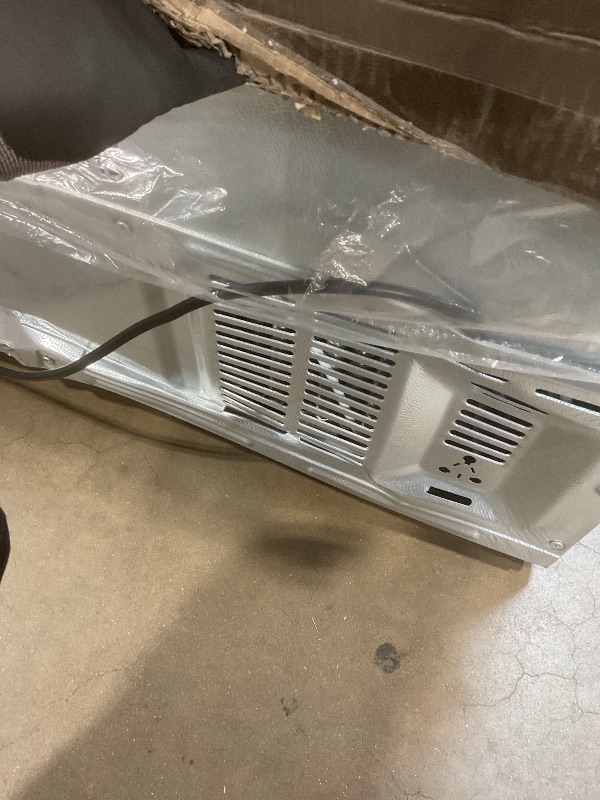 Photo 1 of **BROKEN FAN AND PAN ON BACKSIDE/DIRT/ DENT/ SCRAPES FROM TRANSPORT/ FOR PARTS ONLY **COWSAR 20 Cu.ft French Door Refrigerator with Nugget & Cube Ice Maker, External Water Dispenser,Stainless Steel, Smart Digital Controls –Fingerprint-Resistant for Kitche