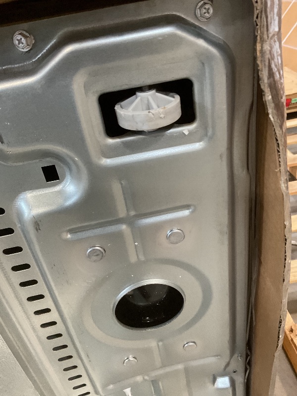 Photo 1 of **BROKEN FAN AND PAN ON BACKSIDE/DIRT/ DENT/ SCRAPES FROM TRANSPORT/ FOR PARTS ONLY **COWSAR 20 Cu.ft French Door Refrigerator with Nugget & Cube Ice Maker, External Water Dispenser,Stainless Steel, Smart Digital Controls –Fingerprint-Resistant for Kitche