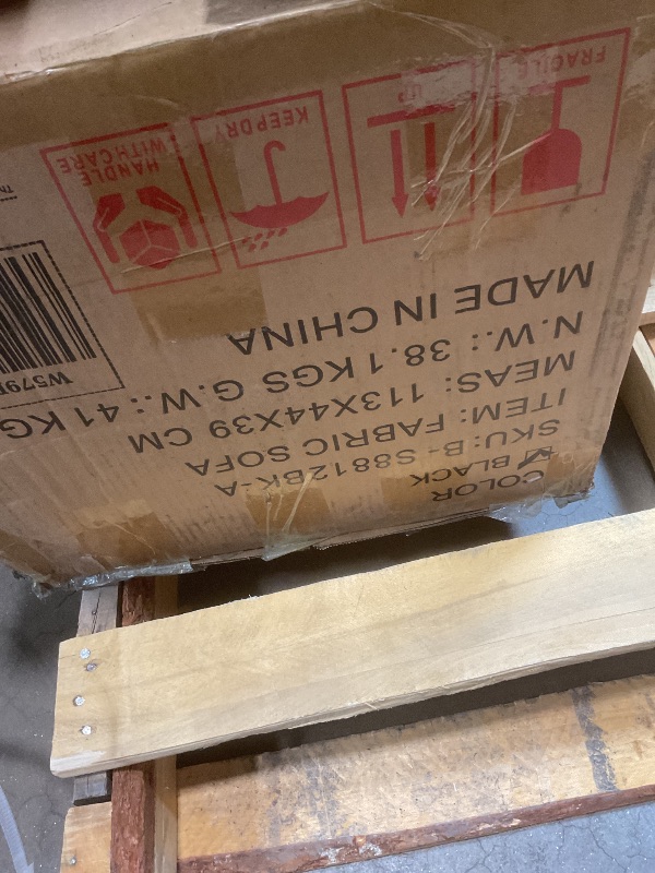 Photo 1 of **3 BOXES. SELLING FOR PARTS AS PARTIAL SET. BOXES A,F, AND G OF SET**KEIKI 150" U-Shaped Oversized Corduroy Modular Sectional Sofa with 2 Ottomans and Multi Functional Console, 6-Seater Upholstered Couch with USB and 2 Cup Holder, Easy Assembly, for Livi