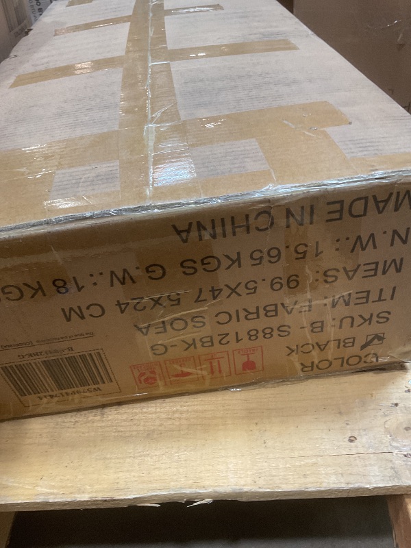 Photo 1 of **3 BOXES. SELLING FOR PARTS AS PARTIAL SET. BOXES A,F, AND G OF SET**KEIKI 150" U-Shaped Oversized Corduroy Modular Sectional Sofa with 2 Ottomans and Multi Functional Console, 6-Seater Upholstered Couch with USB and 2 Cup Holder, Easy Assembly, for Livi