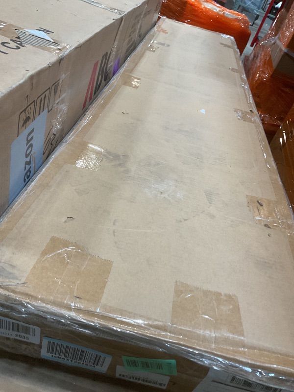 Photo 1 of ****SELLING AS PARTIAL SET. ONE BOX OF TWO**GarveeHome Loft Bunk Bed with L-Shaped Desk, Twin Loft Bed with Desk Underneath, Metal Bunk Beds with High Guardrail and Ladder for Kids/Teens/Adults, Easy Assembly, Vintage Black