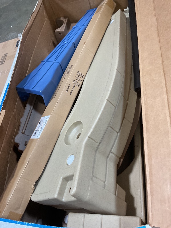 Photo 1 of **FOR PARTS/ MISSING CANOPY AND WATER PUMP PIECES*** Step2 Pump & Splash Shady Oasis, Tan, Blue