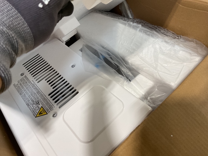 Photo 1 of **CRACK DAMAGEON CORNER**Midea 12,000 BTU U-Shaped Smart Inverter Window Air Conditioner–Cools up to 550 Sq. Ft., Ultra Quiet with Open Window Flexibility, Compatible with Alexa/Google Assistant, 35% Energy Savings (Renewed)
