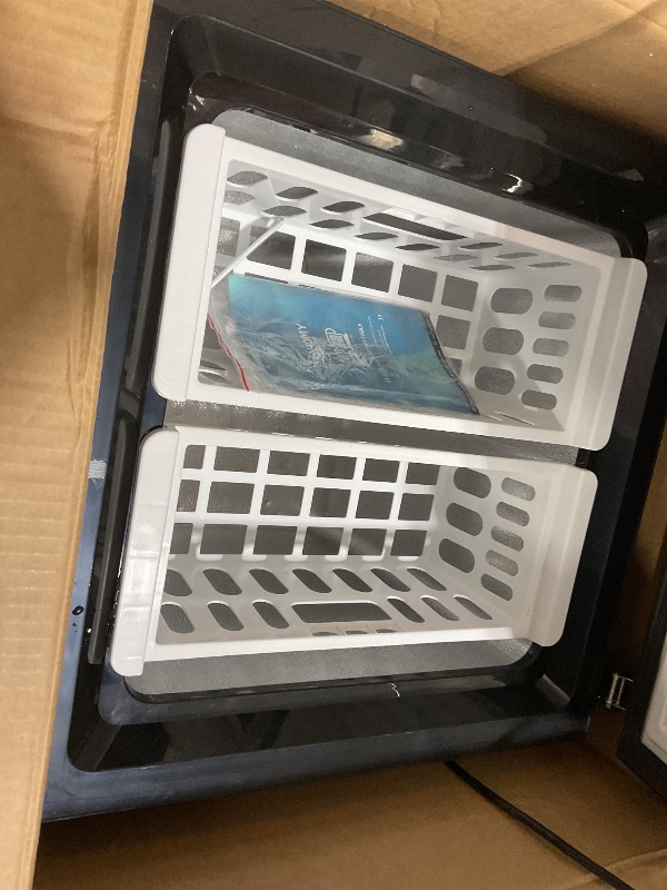 Photo 1 of **DIRT. DENTS**EUHOMY 3.5 Cu.Ft Chest Freezer with Removable Basket, Small Deep Freezer Adjustable 7 Thermostat, Quiet Mini Freezer Free-Standing Top Door, Energy Saving for Apartment/Garage/Basement/Dorm/Home,Black