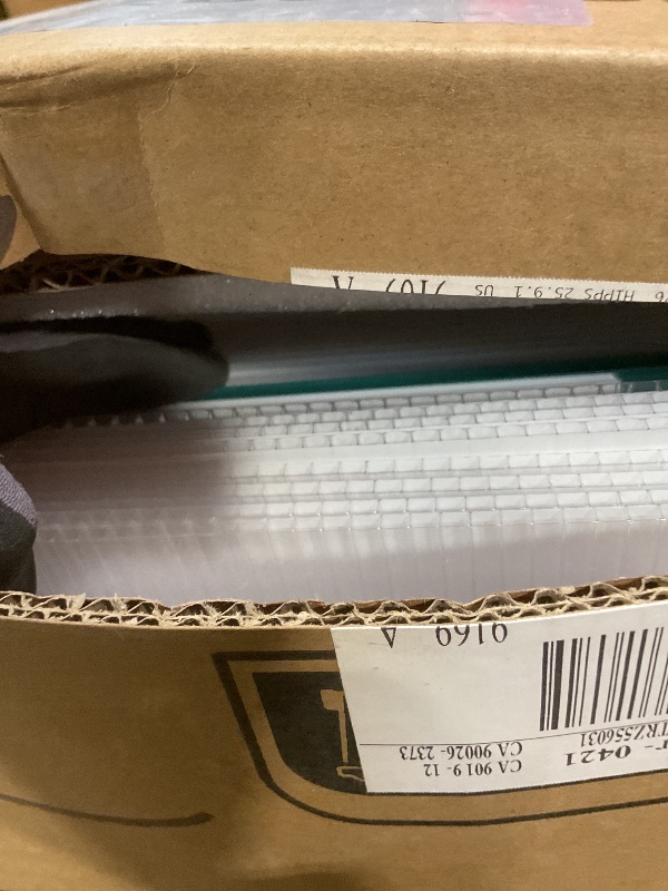 Photo 1 of **SELLING FORPARTS AS PARTIAL SET. ONE OF TWO BOXES**Garvee 6x7 FT Heavy Duty Aluminum Polycarbonate Greenhouse – Large Walk-In Structure, Quick Setup, Roof Vent, Lockable Door, Rain Gutter – Ideal for Patio, Backyard, Garden 